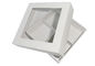 2mm White Cardboard Gift Boxes OPP Christmas Cosmetic Packaging Small Flat