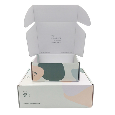 Recyclebares Drucken Matt Lamination Corrugated Mailing Boxs CMYK 4C